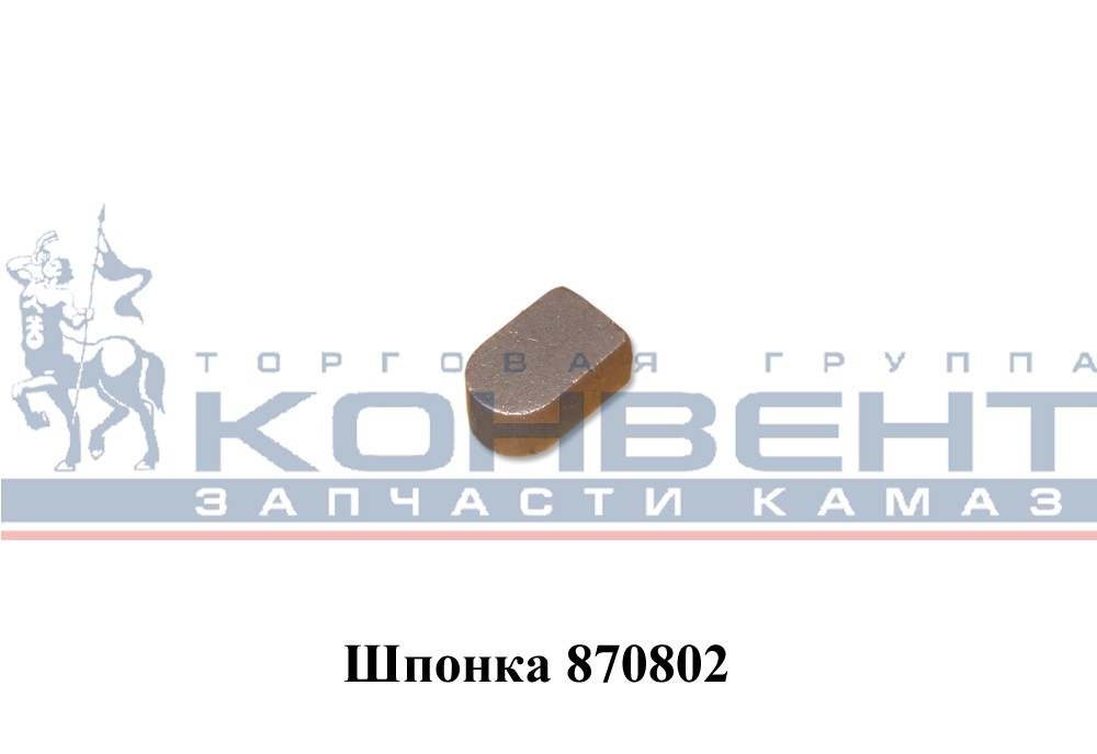 Шпонка 870802 на масляный насос 3х3,7х9,7 маленькая / ОАО КамАЗ