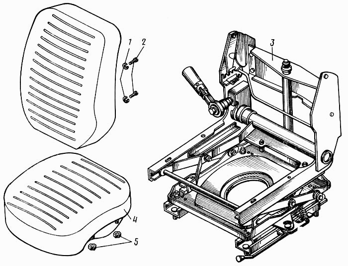 Кресло водителя камаз 5320